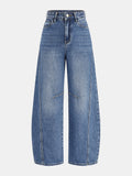 Jean pour femme à jambes évasées et taille haute