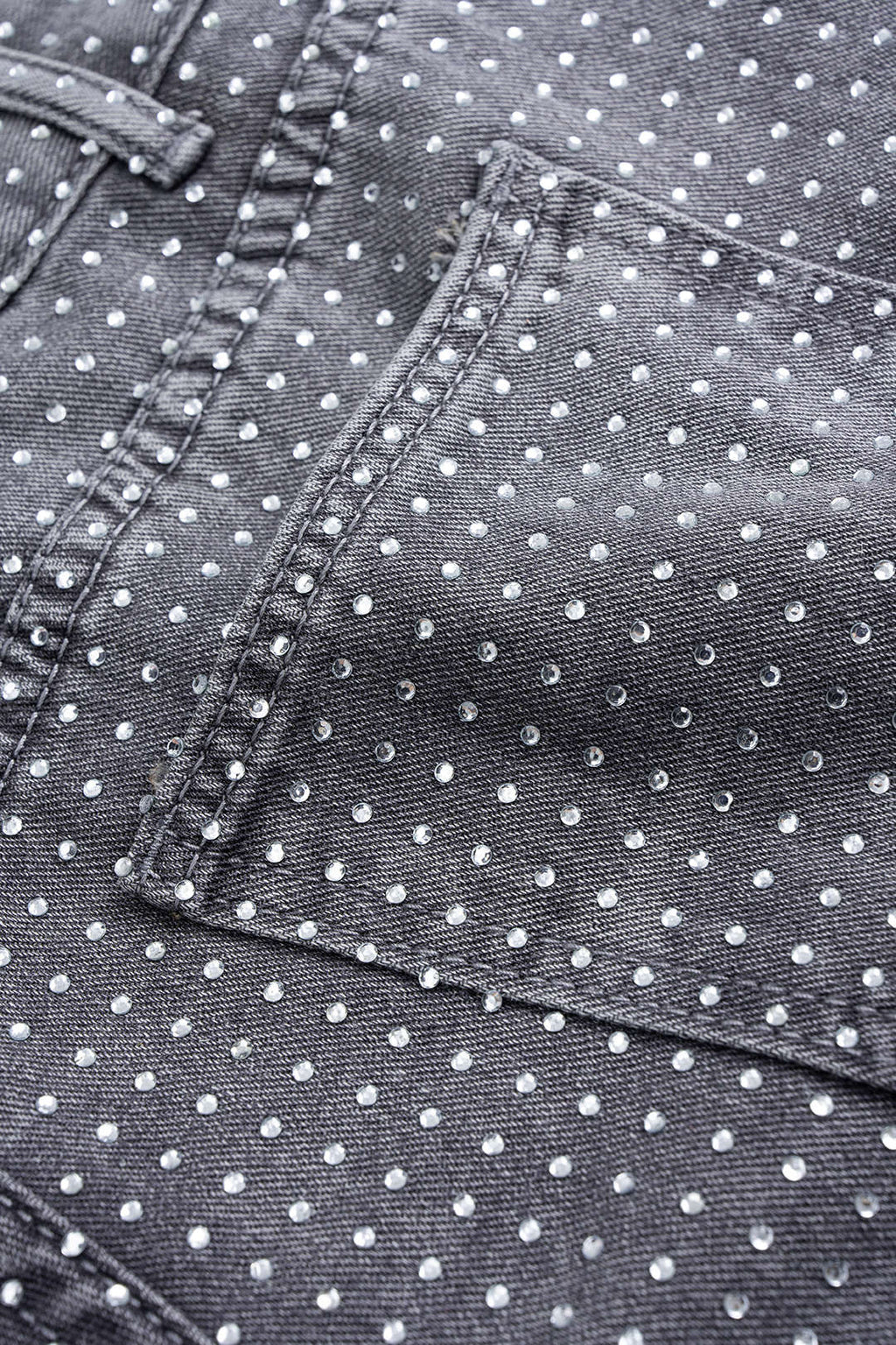 Jeans pour femme à jambes larges et ornements