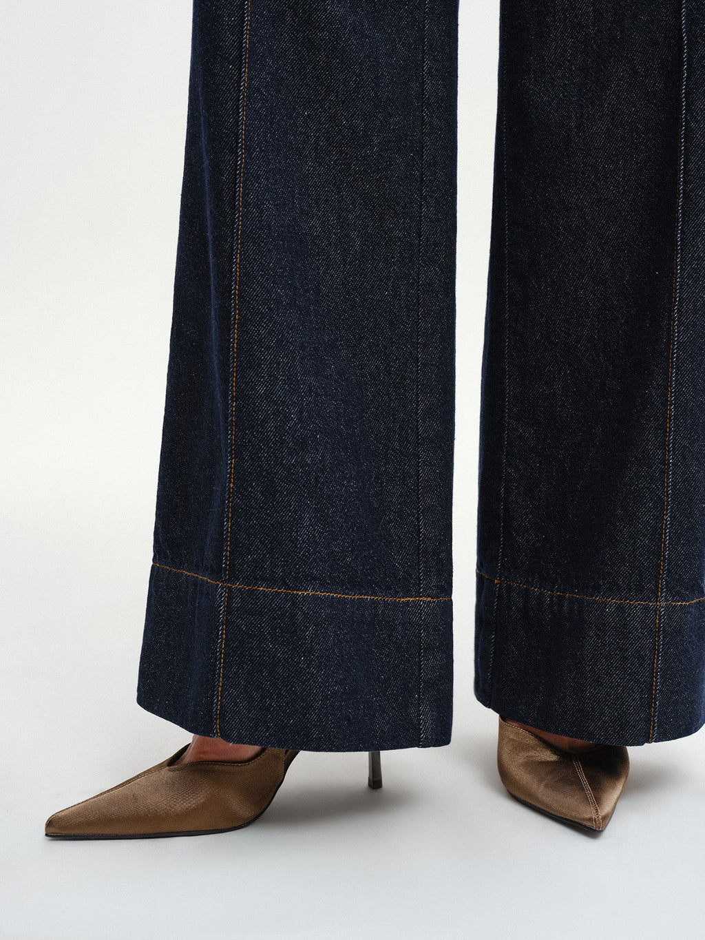 Jeans à jambes larges