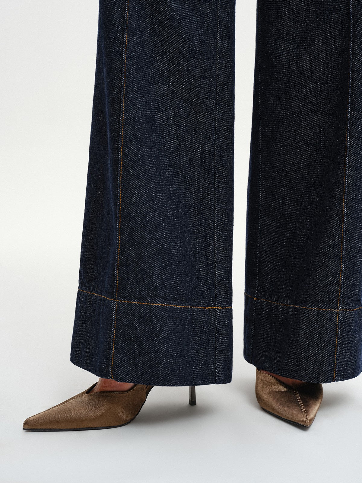 Jeans à jambes larges