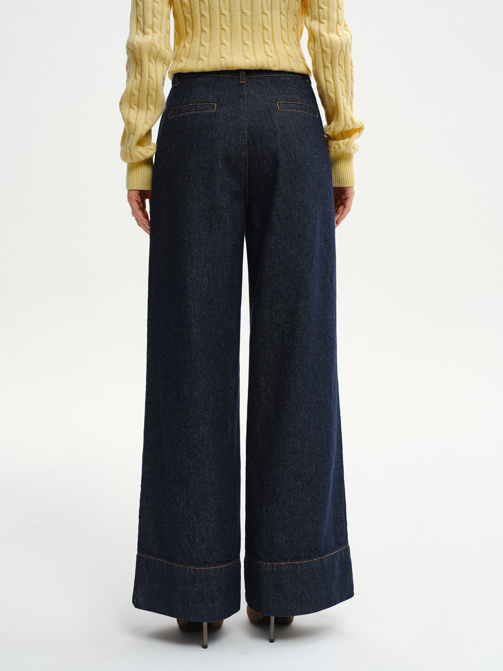 Jeans à jambes larges