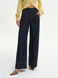 Jeans à jambes larges