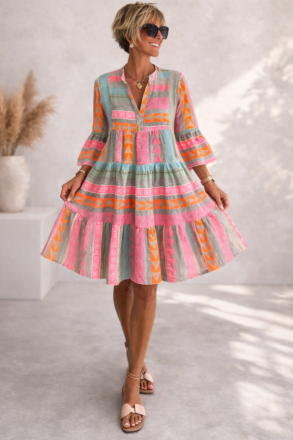 Robe midi fluide Lucia