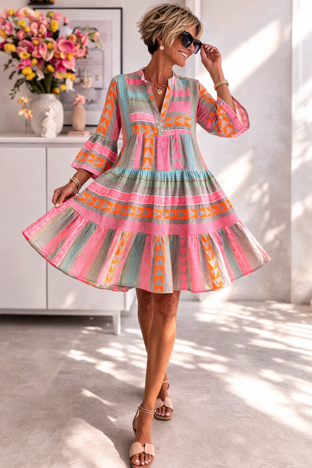 Robe midi fluide Lucia