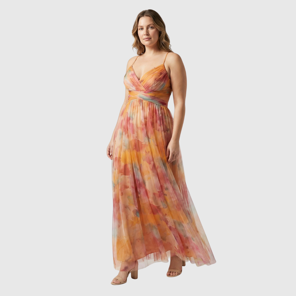 Giselle robe maxi d'été à fleurs
