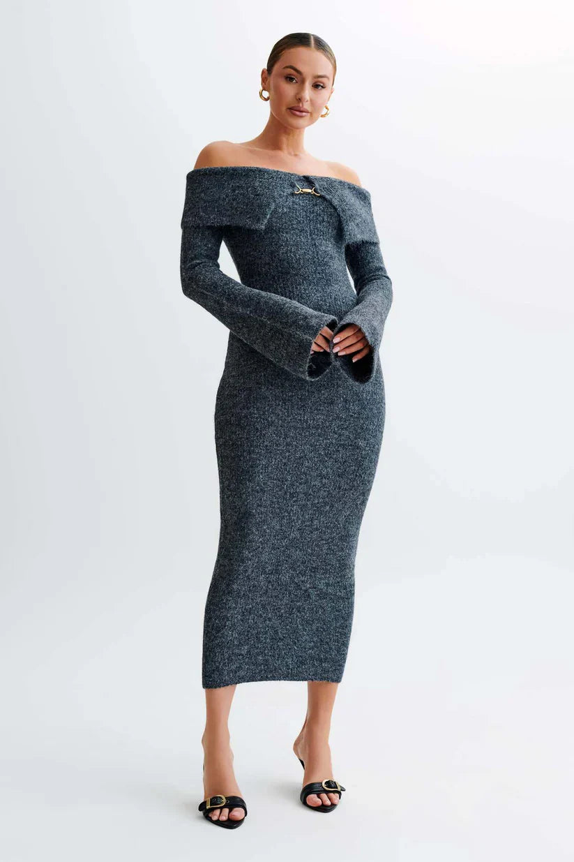 Élise | Robe Midi Maille Prestige