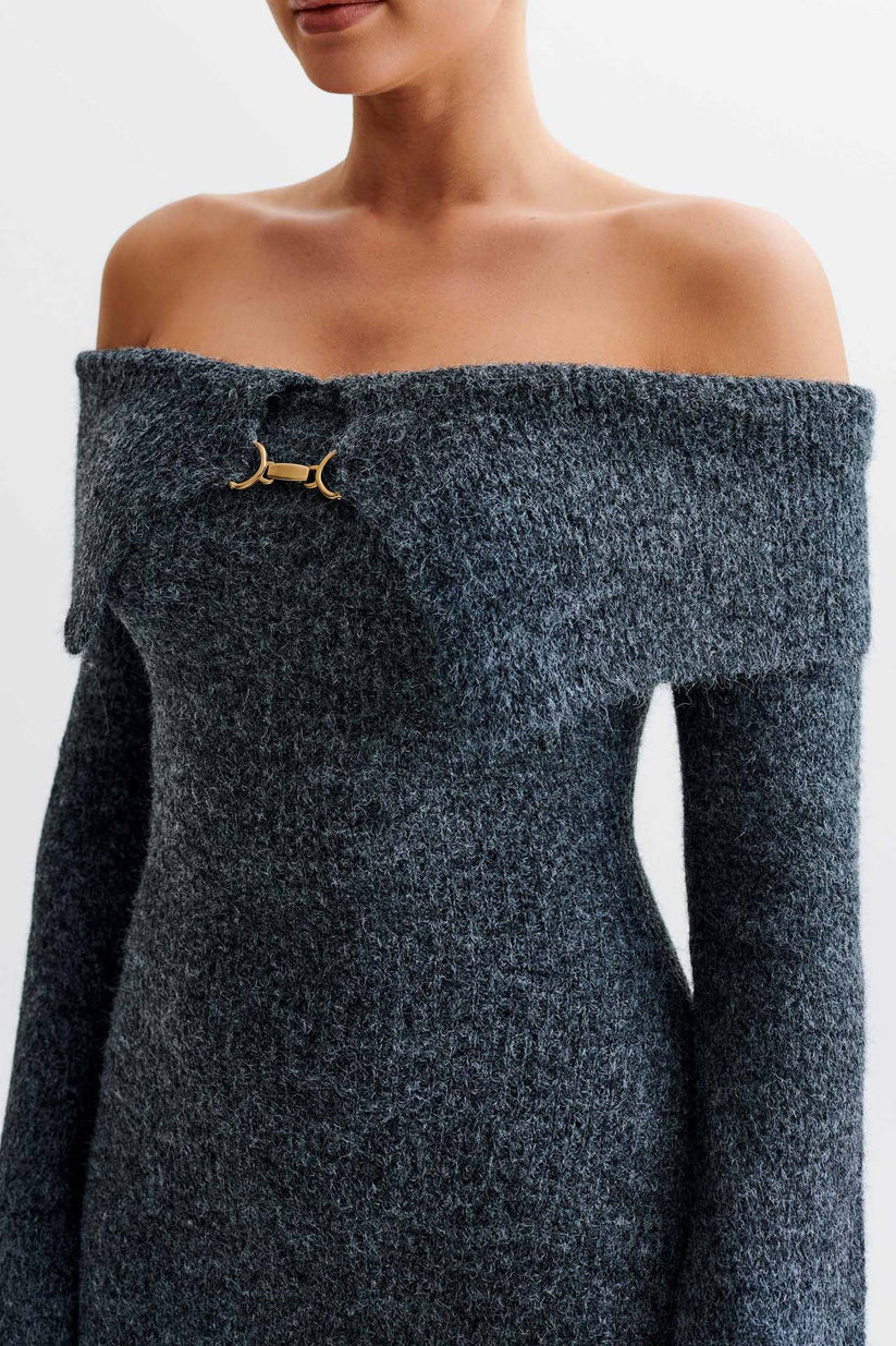 Élise | Robe Midi Maille Prestige