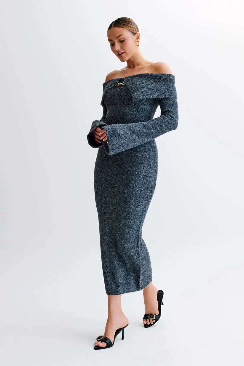 Élise | Robe Midi Maille Prestige