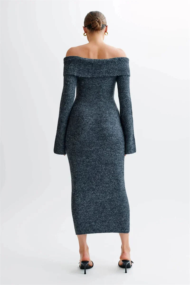Élise | Robe Midi Maille Prestige