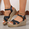 Daphnie - Sandalen met sleehak