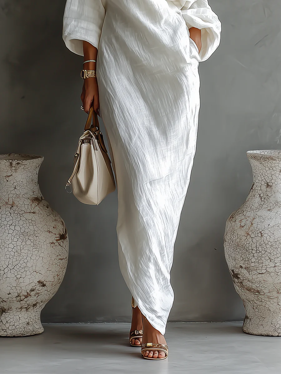 Robe Sophie asymétrique et élégante