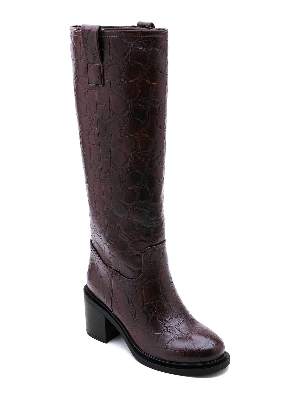 Katarzyna - Bottines brunes hautes