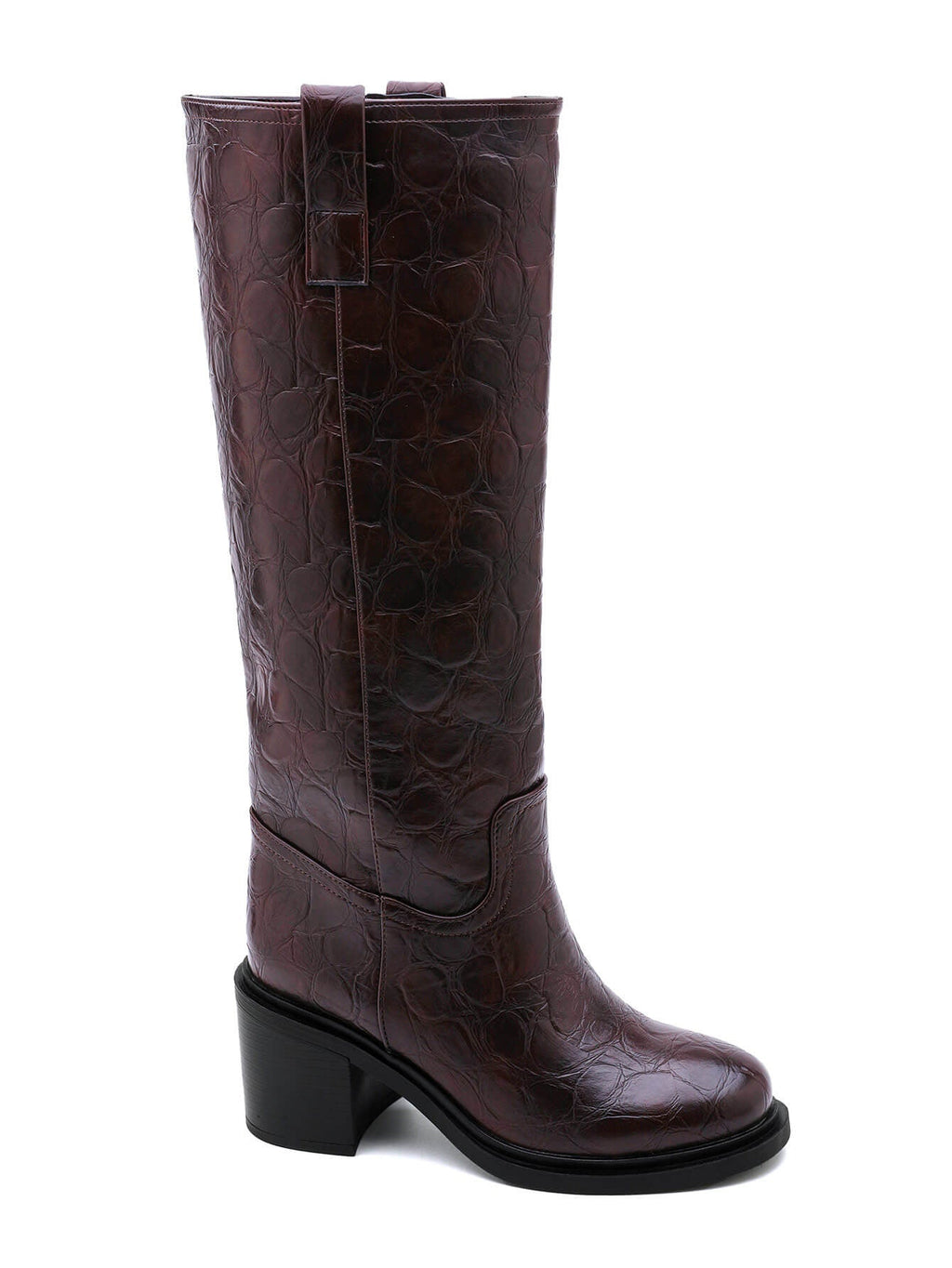 Katarzyna - Bottines brunes hautes