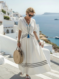 Halina | Robe midi portefeuille