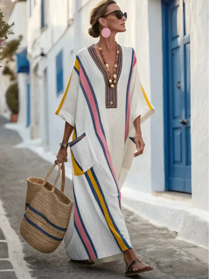 Dorota | Robe maxi à décolleté en V