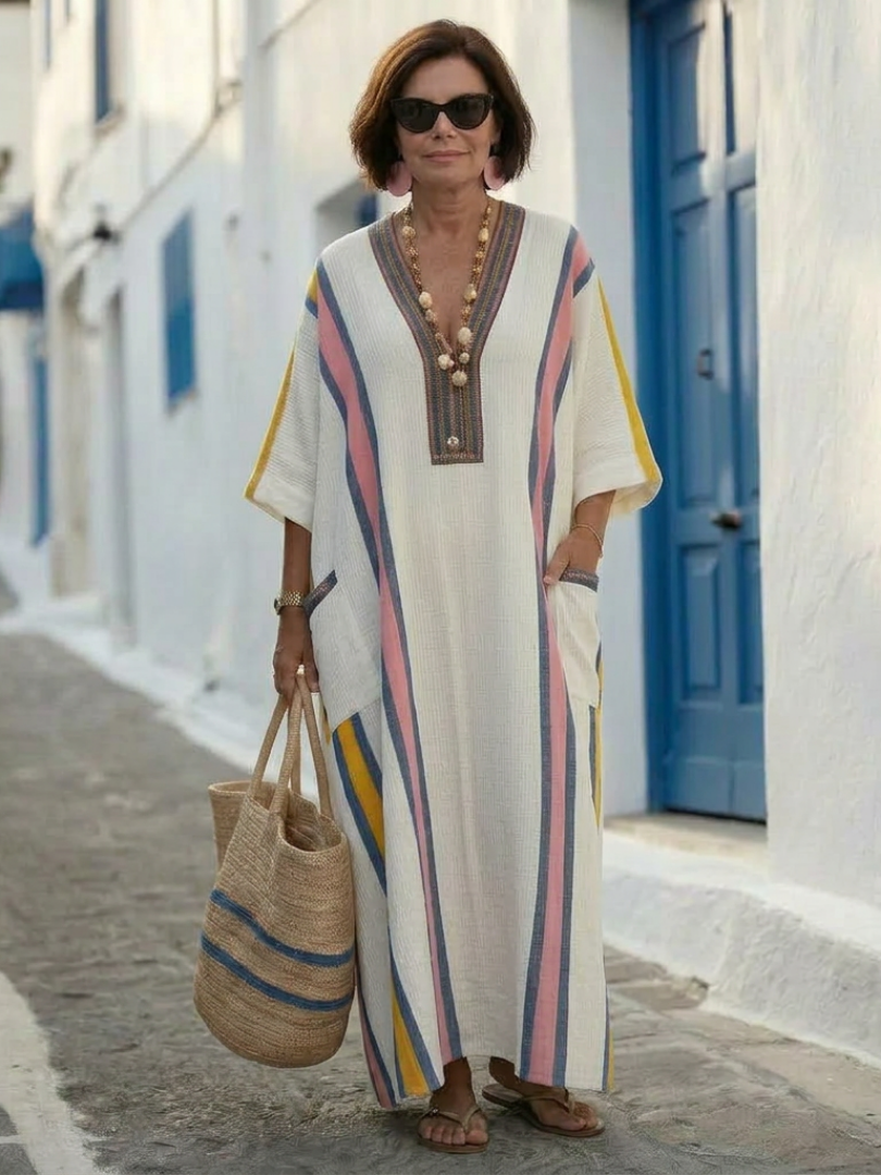 Dorota | Maxi-jurk met V-hals