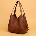 Bożena - Sac à main en cuir élégant au style vintage