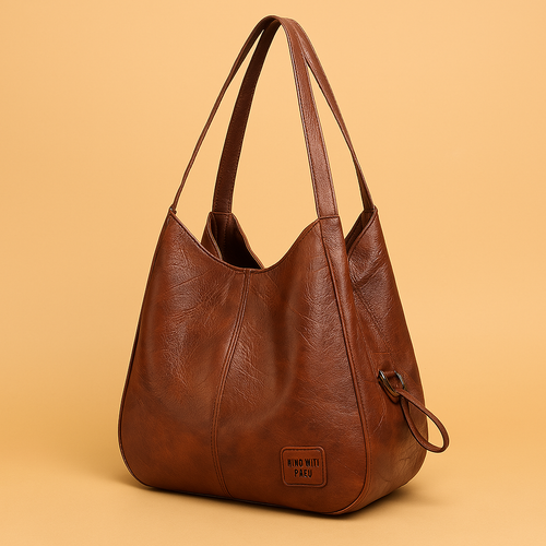 Bożena - Sac à main en cuir élégant au style vintage
