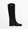 Żanetta – Bottes en cuir élégantes avec une boucle délicate