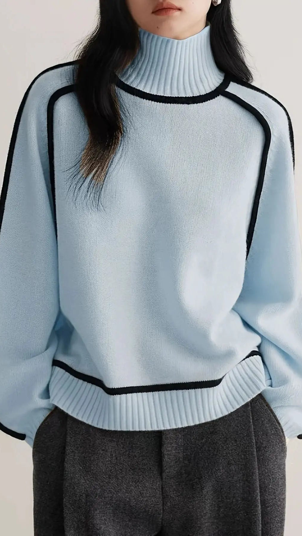 Émilie™ | Pull en cachemire à col roulé