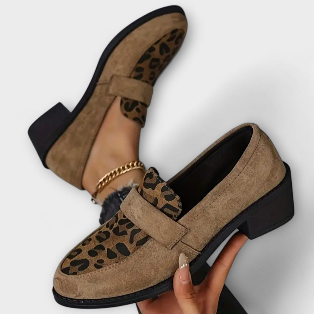 Aurora - Chaussures féminines élégantes à imprimé léopard