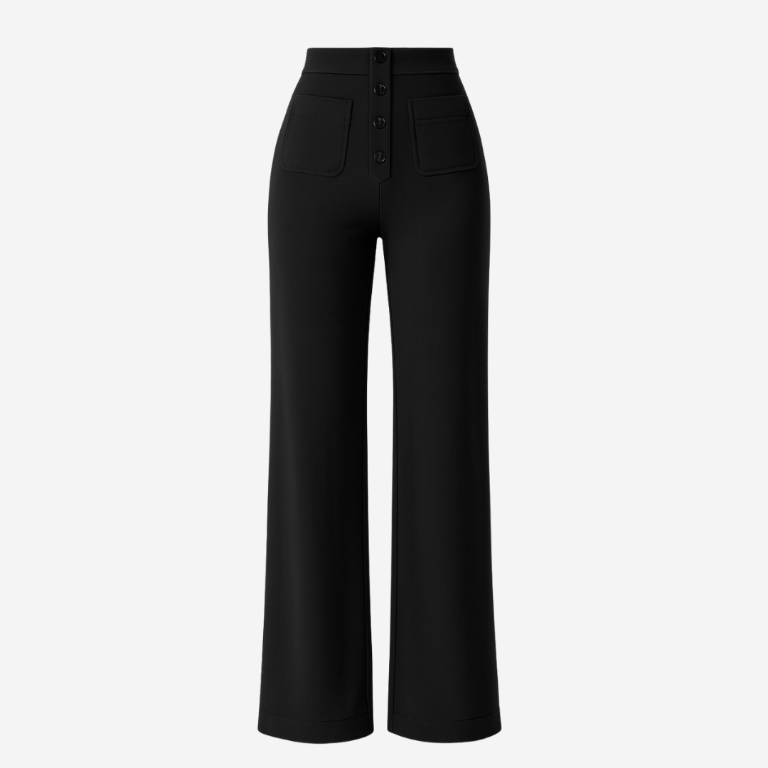 Elsa | Pantalon élastique à taille haute
