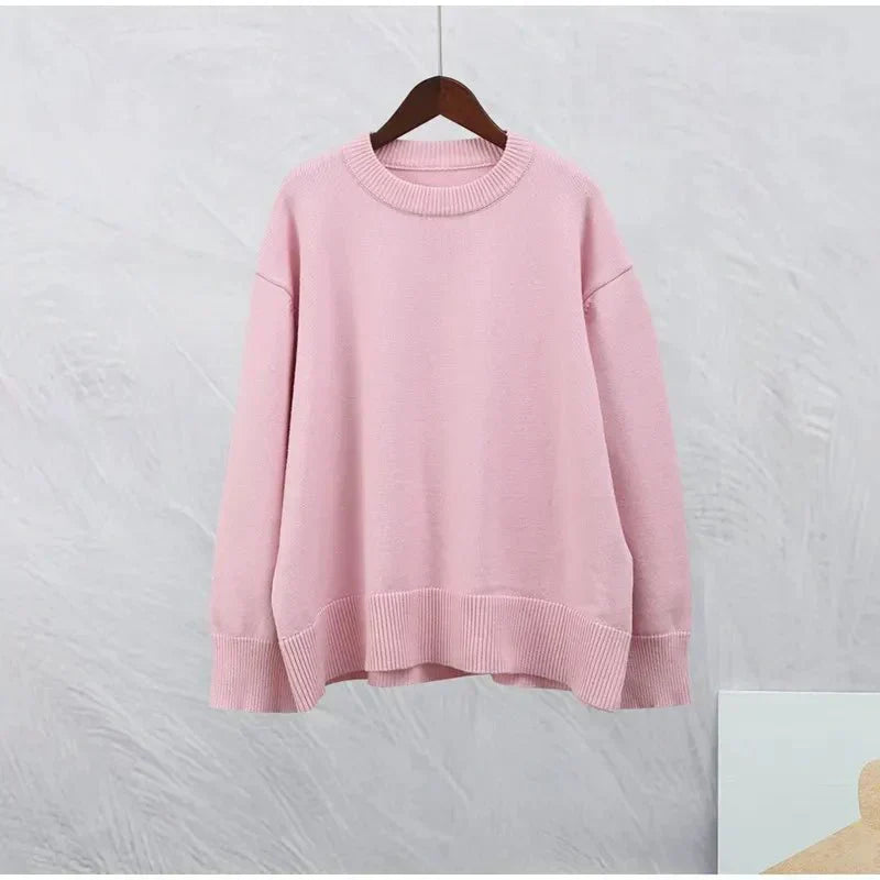 Élodie | Roze trui met lange mouwen