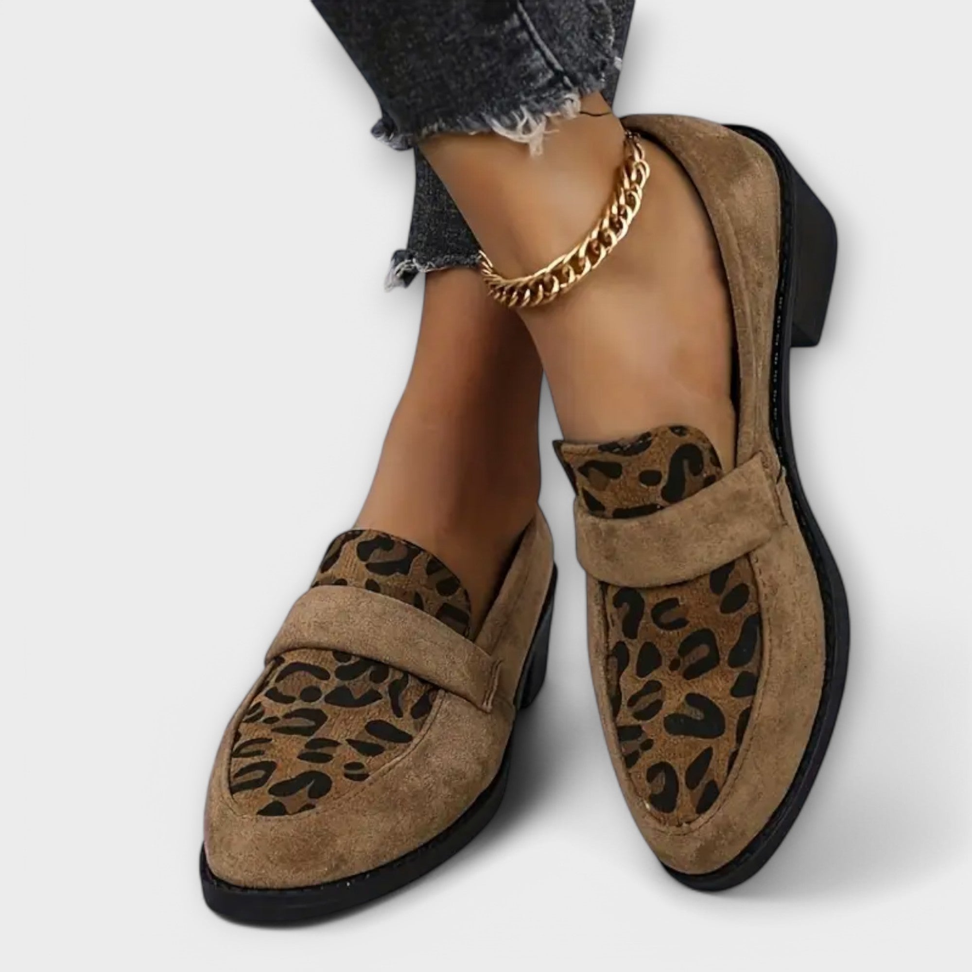 Aurora - Chaussures féminines élégantes à imprimé léopard