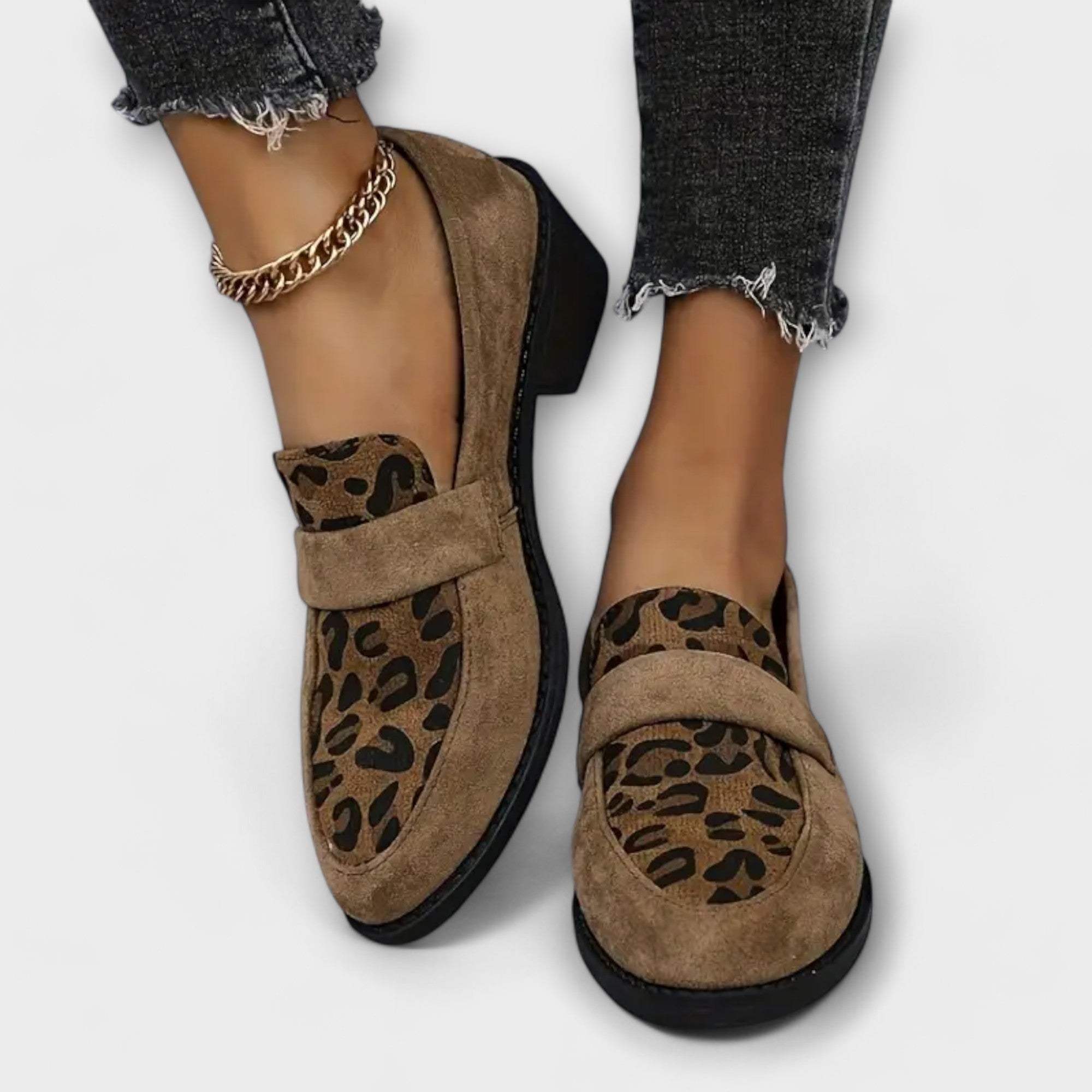 Aurora - Chaussures féminines élégantes à imprimé léopard