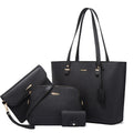 Eleonora - Ensemble 3 pièces : sac à main en cuir élégant et sac à bandoulière chic