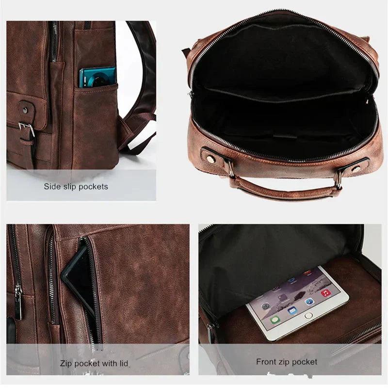 Zuzanna - Sac à dos en cuir élégant London