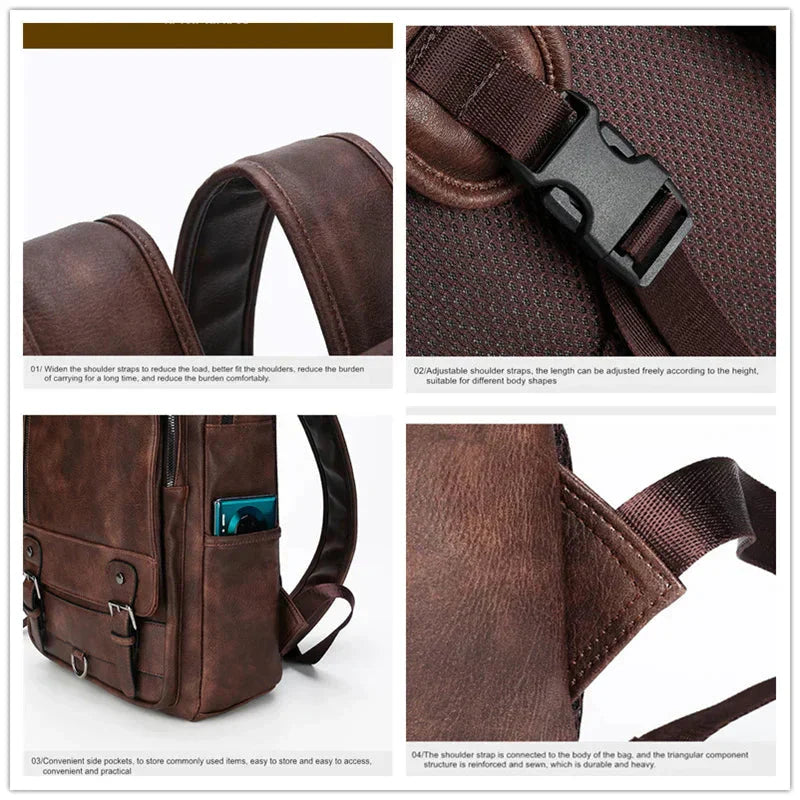 Zuzanna - Sac à dos en cuir élégant London