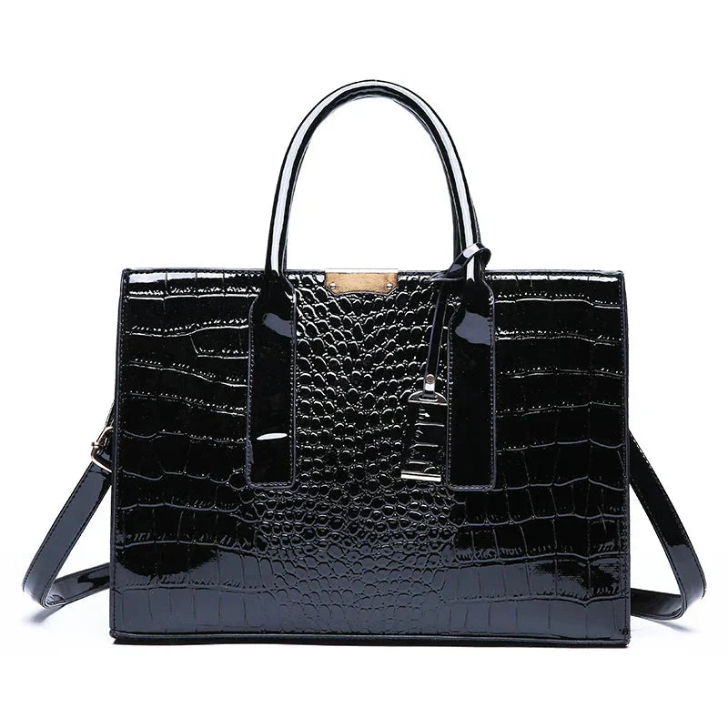 Paulina – Sac de luxe en cuir de crocodile, façon New York