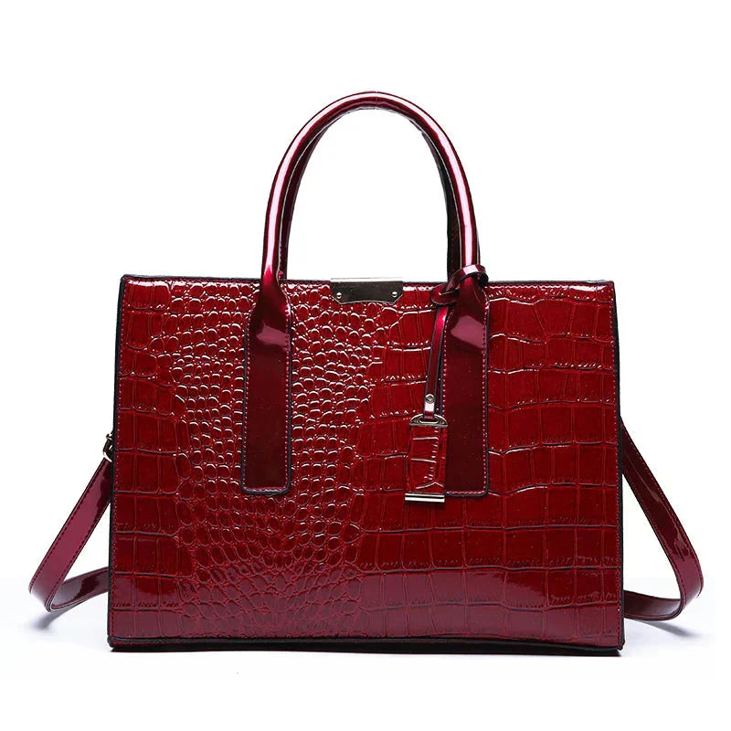 Paulina – Sac de luxe en cuir de crocodile, façon New York