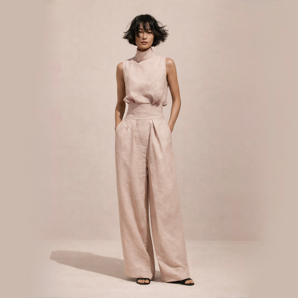 Elisa | Combinaison élégante à taille haute