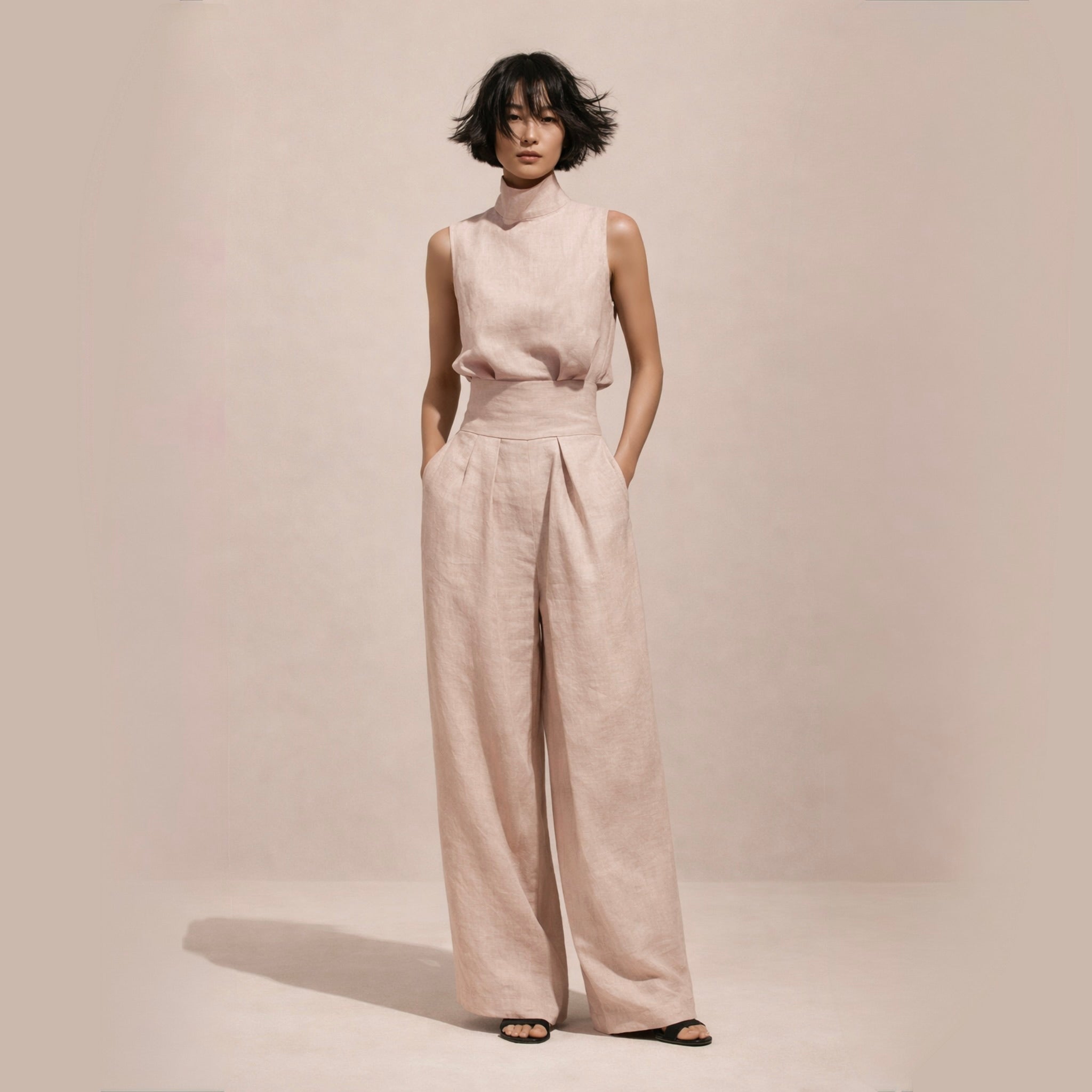 Elisa | Combinaison élégante à taille haute