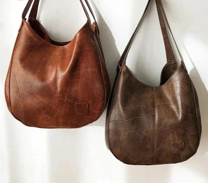 Bożena - Sac à main en cuir élégant au style vintage