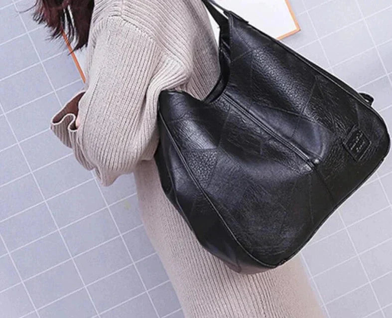 Bożena - Sac à main en cuir élégant au style vintage