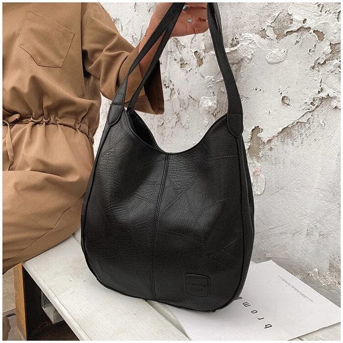 Bożena - Sac à main en cuir élégant au style vintage
