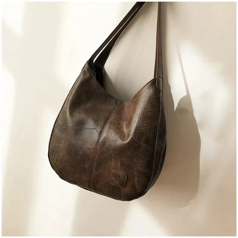 Bożena - Sac à main en cuir élégant au style vintage