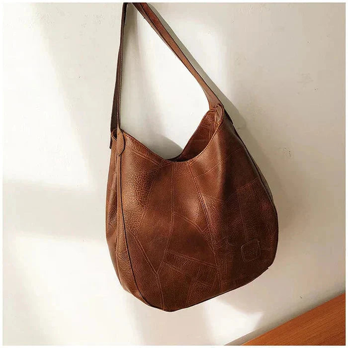 Bożena - Sac à main en cuir élégant au style vintage