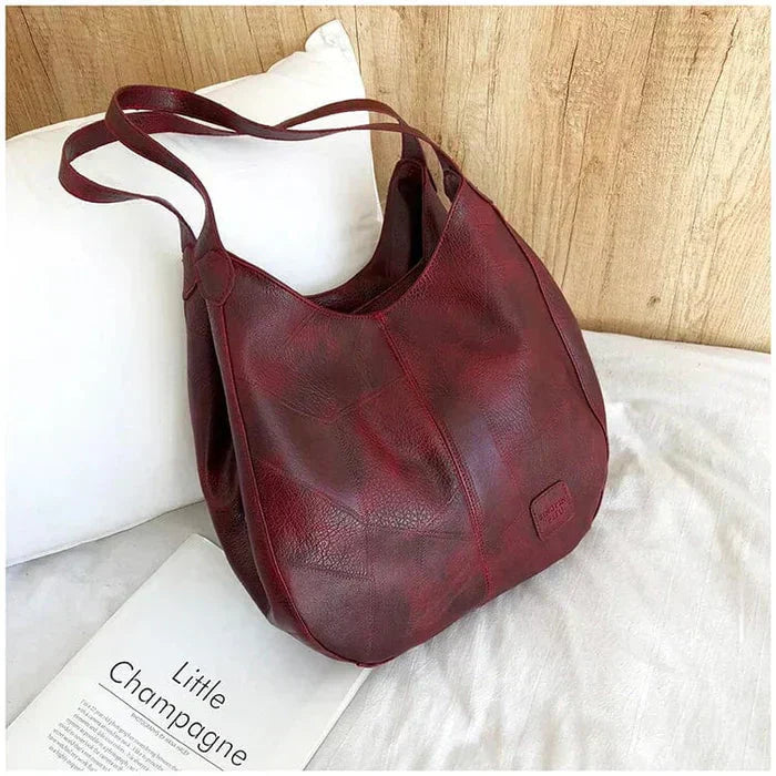 Bożena - Sac à main en cuir élégant au style vintage