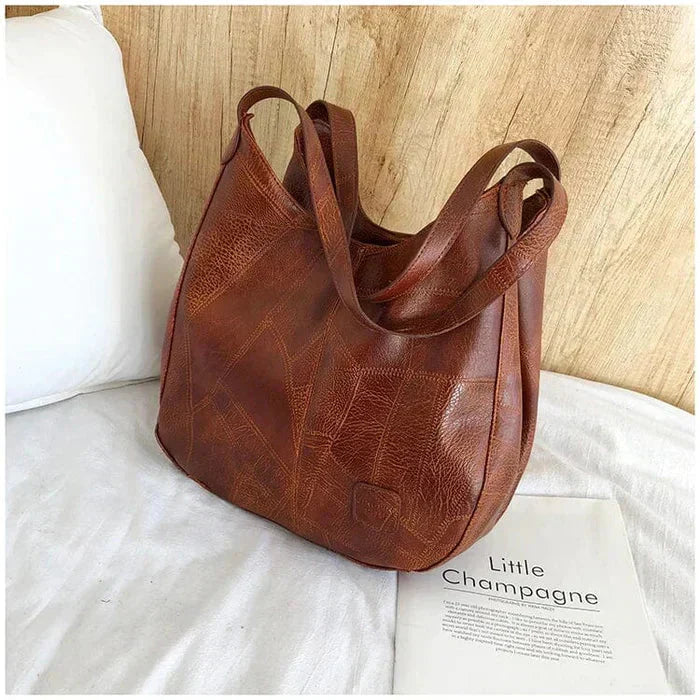 Bożena - Sac à main en cuir élégant au style vintage