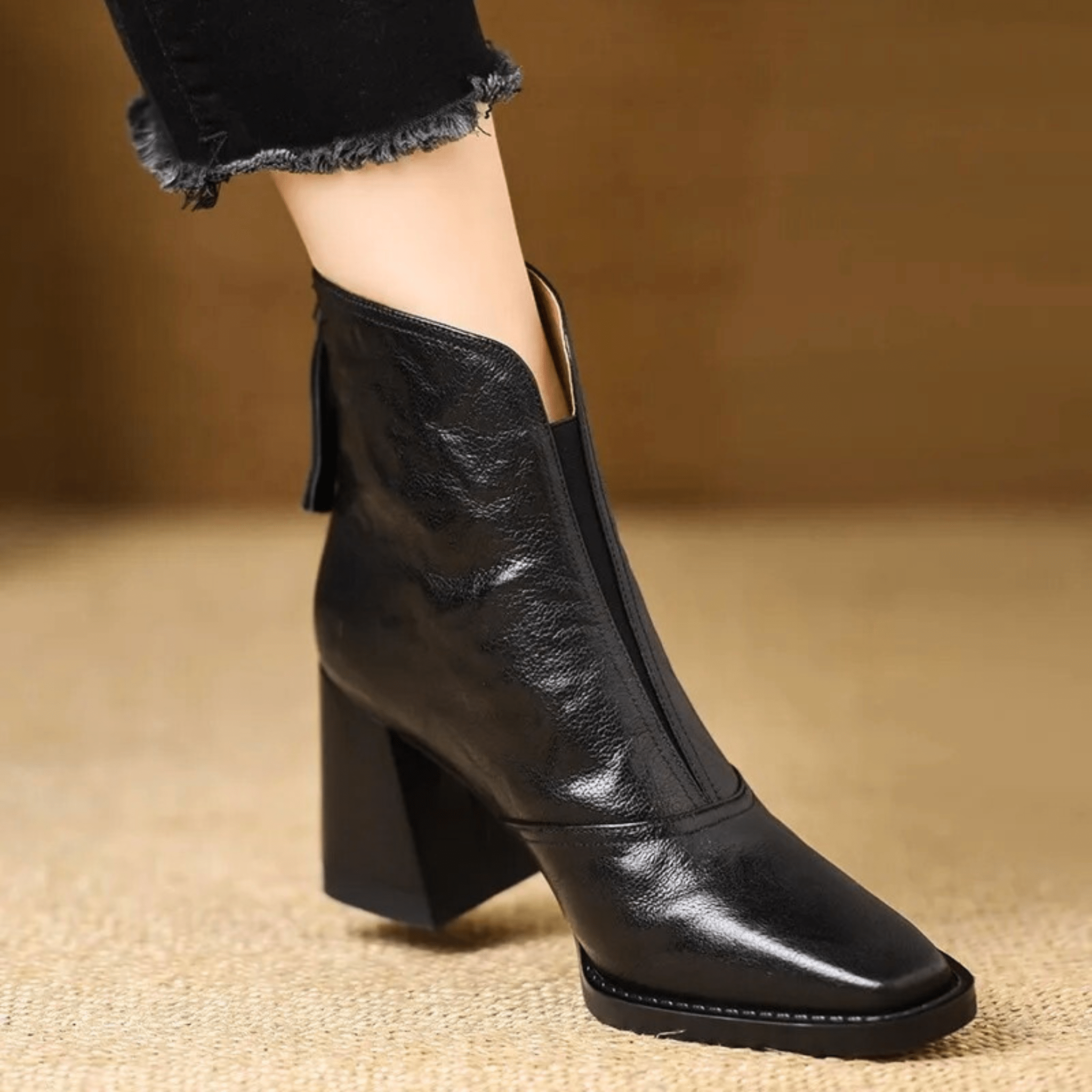 Noélani - Bottines raffinées à talon moyen